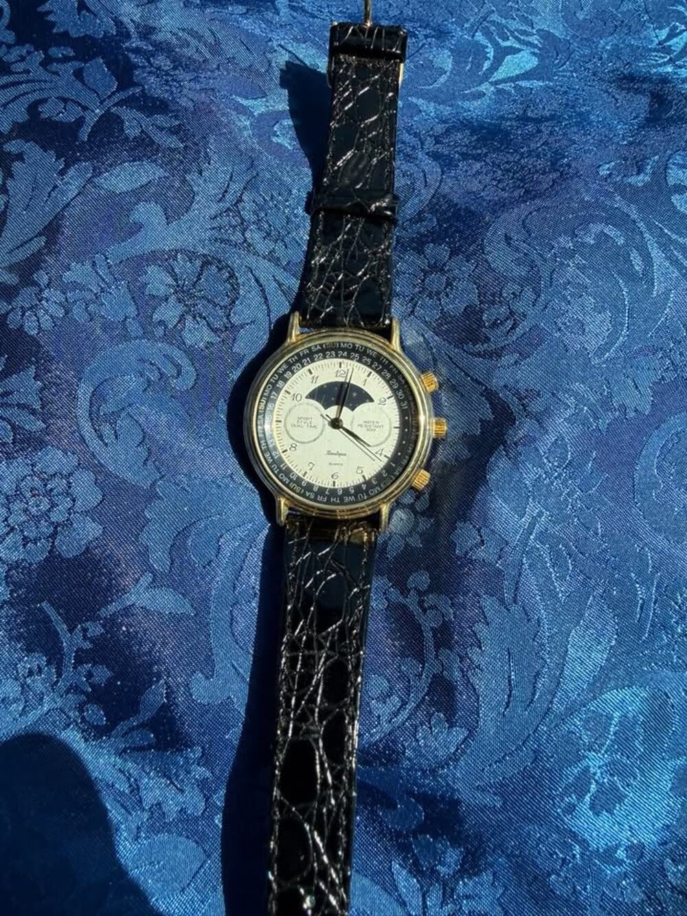Vintage Boutique Sun & Moon Dual Time Watch - CCC65
